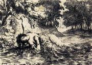 Eugene Delacroix, The Death of Ophelia